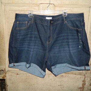 Lane Bryant Mid Rise Girlfriend Jean Shorts Size 24 (B-13)